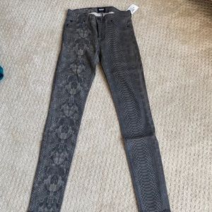 NWT Hudson Snakeskin Skinny Jeans